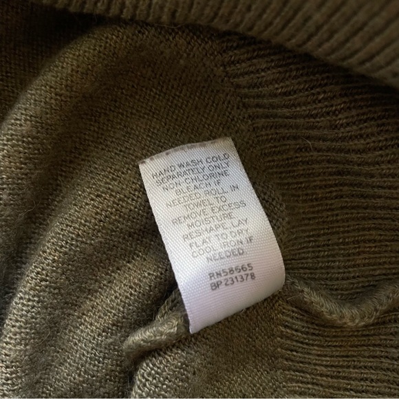 Women’s Nordstrom BP Rubbish Angora Blend 3/4 Length Sweater - Olive - Picture 7 of 8